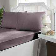 Набір Lilac сатин First Choice простирадло на гумці та 2 наволочки
