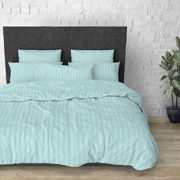 Комплект постільної білизни Stripy Mint SoundSleep бязь бавовна 100%