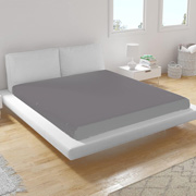 Простирадло на гумці трикотажне Buanart Home 120 гм2 сіре