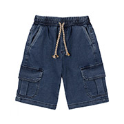 Шорты для мальчика ШР816 трикотажная джинсовка Бемби 800-синий