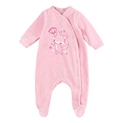 Комбінезон для дівчинки КБ220 велюр Bembi 306-рожевий-вишивка