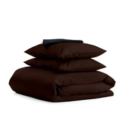 Комплект постільної білизни Cosas Сатин Шоколад ЧернийП