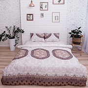 Постільна білизна 3589 Reverse Beige сатин Nostra