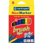 Фломастеры Centropen Brush, набор 8 шт. 8773/08