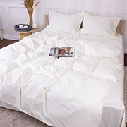 Постільна білизна Poplin Line 002 Milky White поплін MirSon