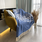 Плед бавовняний SoundSleep Wings синій