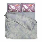 Комплект постільної білизни Banana Leaves бязь SoundSleep бузковий