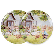 Набір тарілок порцеляновий 2 предмети 26 см Кролячі історії Lefard 924-840
