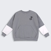 Джемпер для хлопчика ДЖ382 трикотаж Бембі X10-сірий-білий