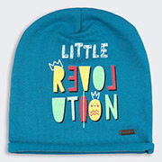 Шапочка для девочки ШП86 трикотаж Бемби R00-бирюзовый