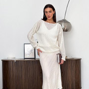 Джемпер в'язаний Soft Art Knit молочний