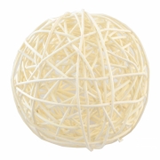 Шар ротанговый 10см YES! Fun 974270 белый