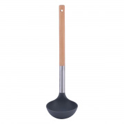 Ложка нейлонова з дерев'яною ручкою 31см Kamille 8852