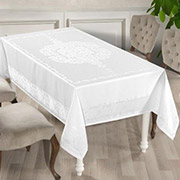 Скатертина тефлонова Jumbo white LUXURY LINENS