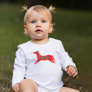 Боді в етно стилі Бембі БД205 білий