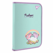Папка факультативна пластикова на блискавці FC Pusheen з бабл Yes 491559