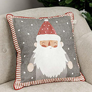 Декоративна новорічна наволочка Добрий Санта Прованс