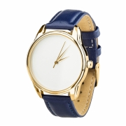 Годинники ZIZ Мінімалізм нічна синь, золото - другий ремінець в подарунок 4600283
