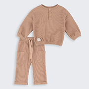 Костюм для мальчика КС805 трикотаж-вафелька Бемби G00-бежевый