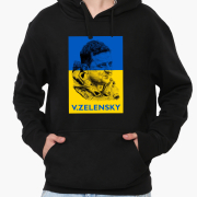 Худі чоловічий V. Zelensky MobiPrint 9225-3677 чорний