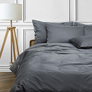 Постільна білизна Premium Dark Grey єгипетська бавовна Luxury Linens
