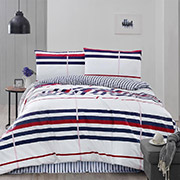 Постільна білизна Striped Kirmizi ранфорс Altinbasak