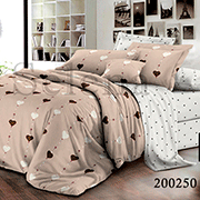 Комплект постільної білизни Selena Серденька беж 200250