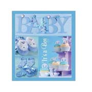 Фотоальбом анкетне на 20 аркушів EVG Baby collage Blue w / box UA