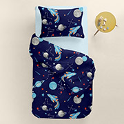 Підліткова постільна білизна Space CS30 ранфорс Cosas простирадло на гумці