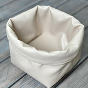 Декоративна корзинка для зберігання Прованс екошкіра кремова