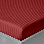 Простирадло на гумці Burgundy сатин-страйп Cosas висота 20 см