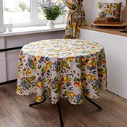 Скатертина кругла бавовняна Верона Прованс