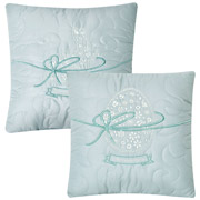Набір подушок декоративних великодніх із вишивкою 2 шт Ideia 8-35845 м'ята