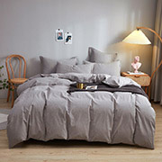 Постільна білизна Love You варена бавовна сірий