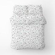 Постільна білизна для дитячого ліжечка Тедді фланель Home Line кавово-ментоловий