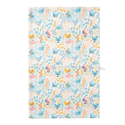 Рушник великодній вафельний кухонний Курочки та зайчики Emily бірюзовий