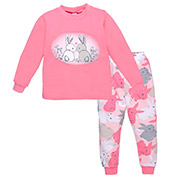 Піжама для дівчинки 0102302зка футер з підчосом Татошка рожевий