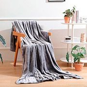 Плед флісовий Love you сірий