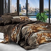 Комплект постільної білизни полікоттон Selena Тигри 600301