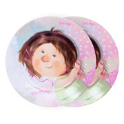 Набір тарілок фарфорових 2 предмети 19 см Дівочі таємниці Lefard 924-497
