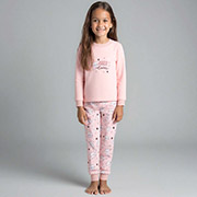 Піжама для дівчинки 0106302коц інтерлок Татошка рожевий