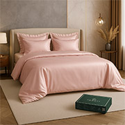 Комплект постільної білизни Aura ліоцелл Pagoti пастельно-рожевий