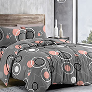 Підліткова постільна білизна Зіркові кола pink 102238 бязь-люкс Selena