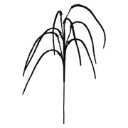 Гілка декоративна 112 см Каскад YES! Fun 974315 чорна глітер