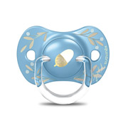 Пустушка силіконова фізіологічна 18+ місяців Gold Edition Suavinex 307862 блакитна