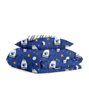 Дитяча постільна білизна в ліжечко BLUE SPACE Cosas синій