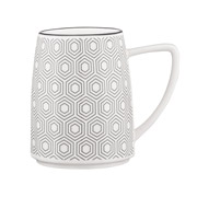 Чашка порцелянова 360 мл Lamberto Ardesto AR3051 біло-сіра