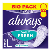 Прокладки гігієнічні щоденні 52 шт. Always Daily Fresh Long Без запаху Trio