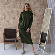 Спідниця в'язана Katrin new Art Knit олива