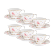 Сервіз кавовий порцеляновий 12 предметів 100 мл Лаура Lefard 943-115